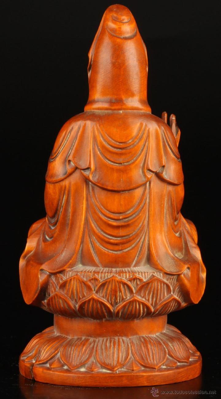 Antigua Figura Buddha Buda En Madera De Sandalo Comprar Figuras