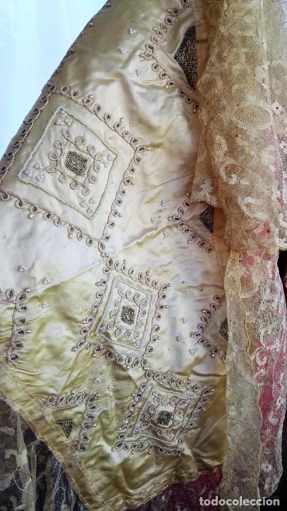 Antigua Mantilla De Terno Manton De Encaje Y S Comprar Mantillas