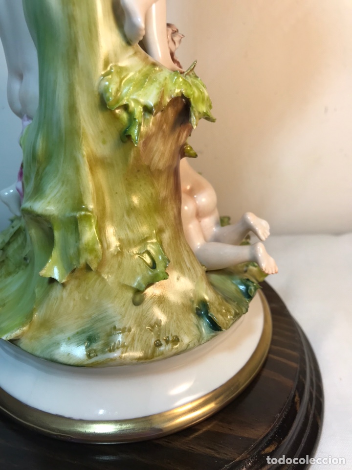 Figura Porcelana Italia Capodimonte Querubin Comprar Otras