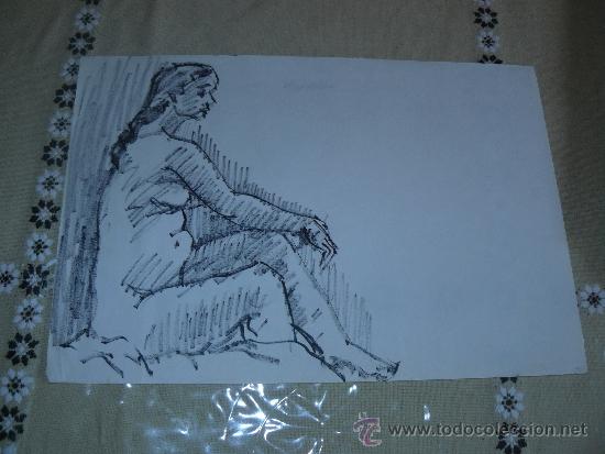 Dibujo Desnudo Femenino Tinta Comprar Dibujos Contempor Neos Siglo Xx En Todocoleccion