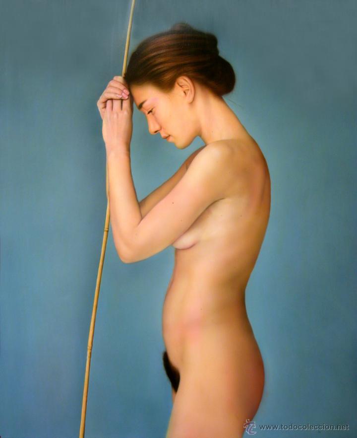 pintura contemporánea hiperrealista desnudo de Comprar Pintura al