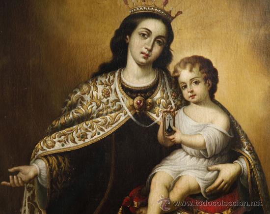 Resultado de imagen de pinturas sobre la Virgen del Carmen