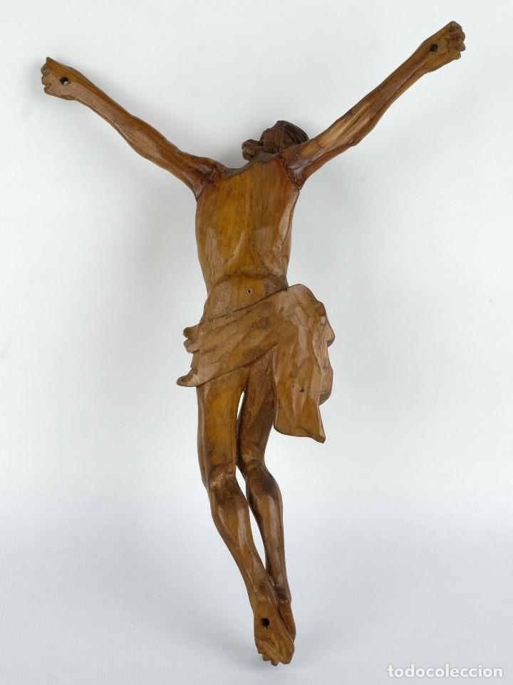 Cristo En Madera Tallada Escuela Flamenca Siglo Comprar Escultura