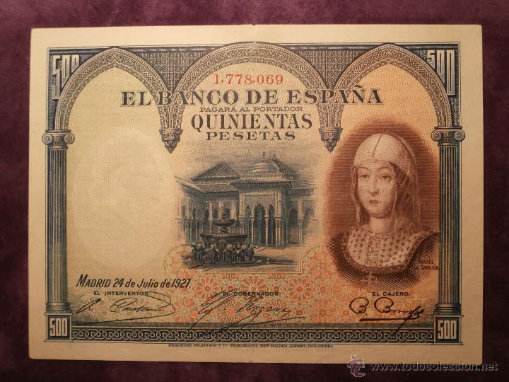 Billete 500 Pts 1927 24 Julio Alfonso Xiii Ii R Comprar Billetes