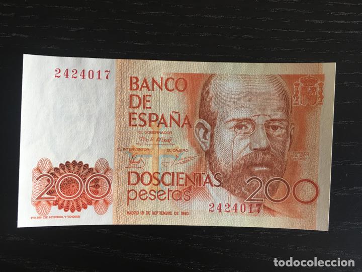 Billete 200 pesetas españa 1980 leopoldo alas c Vendido en Venta