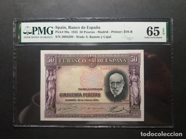 Pmg Billete Pesetas De Ram N Y Cajal Si Comprar Billetes