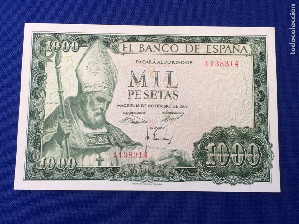 mil pesetas 1965 sin serie Comprar Billetes españoles antiguos en