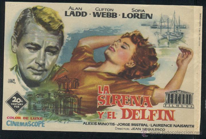 Programa La Sirena Y El Delfin Alan Ladd Sop Comprar Aventura Folletos De Mano De