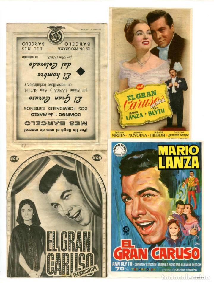 El Gran Caruso Con Mario Lanza Comprar Musicales Folletos De Mano