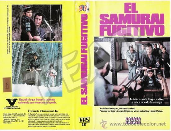 el samurai fugitivo minoru matsushima Comprar Películas de cine VHS