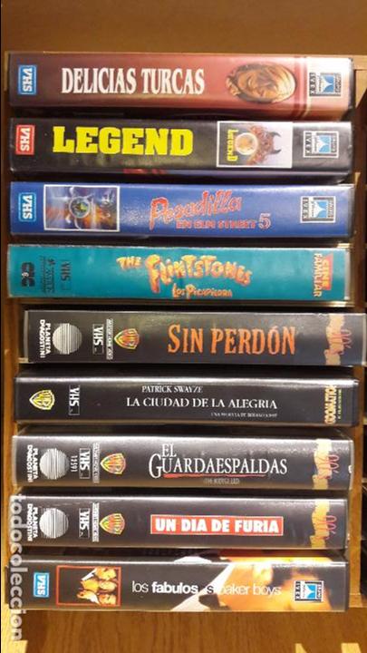 vhs lote de 18 películas con estantería incl Comprar Películas de