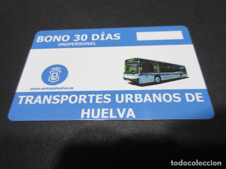 Tarjeta Plastico Bono Bus Huelva Dias Vendido En Venta Directa