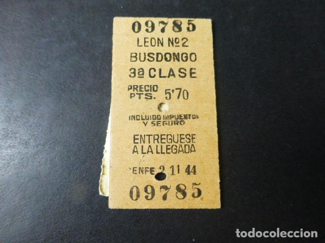 Billete De Tren Leon Busdongo Tercera Clas Comprar Billetes De