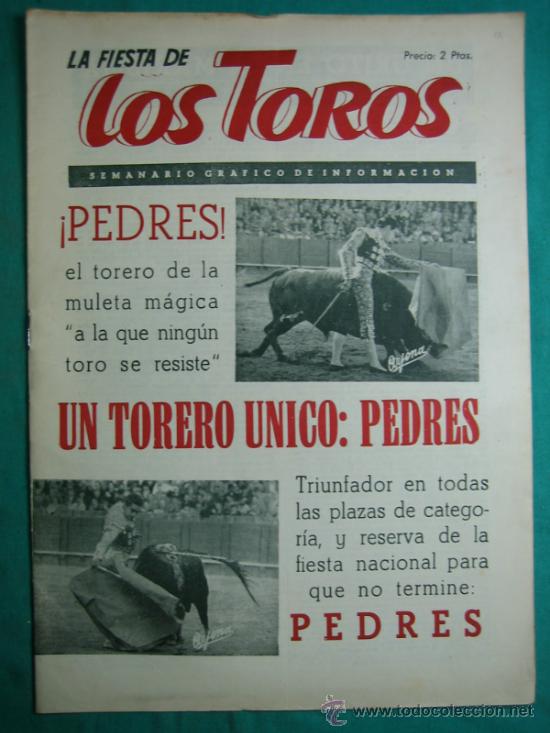 Revista Taurina La Fiesta De Los Toros 1954 Comprar Otras Revistas Y