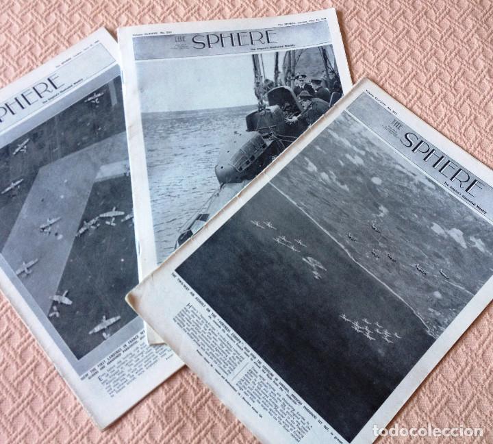 Coleccionismo de Revistas y Periódicos: THE SPHERE- 3 revistas de 1944- Guerre Mundial- - Foto 2 - 76772047