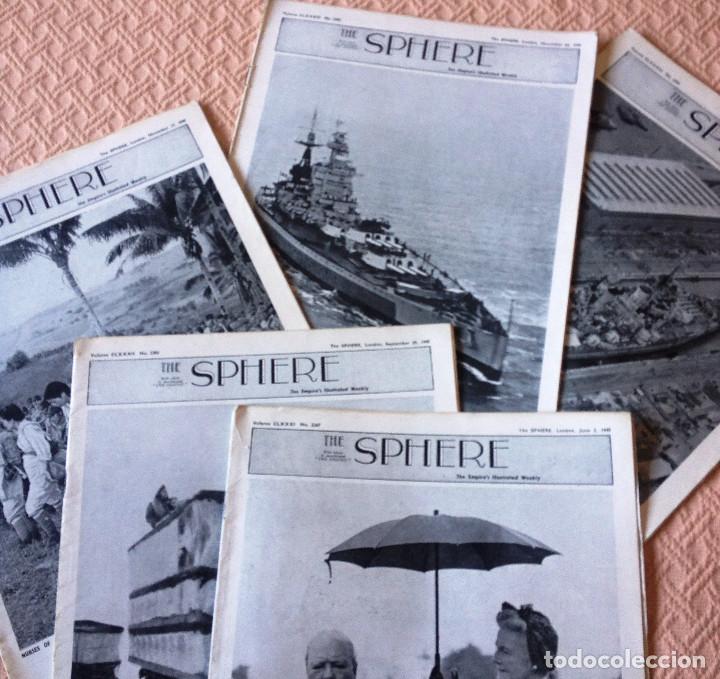 Coleccionismo de Revistas y Periódicos: THE SPHERE- 5 revistas de 1945- Guerra Mundial- en ingles- CHURCHIL - Foto 3 - 76773303