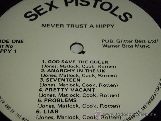 Sex Pistols Never Trust A Hippy England Comprar Discos Lp