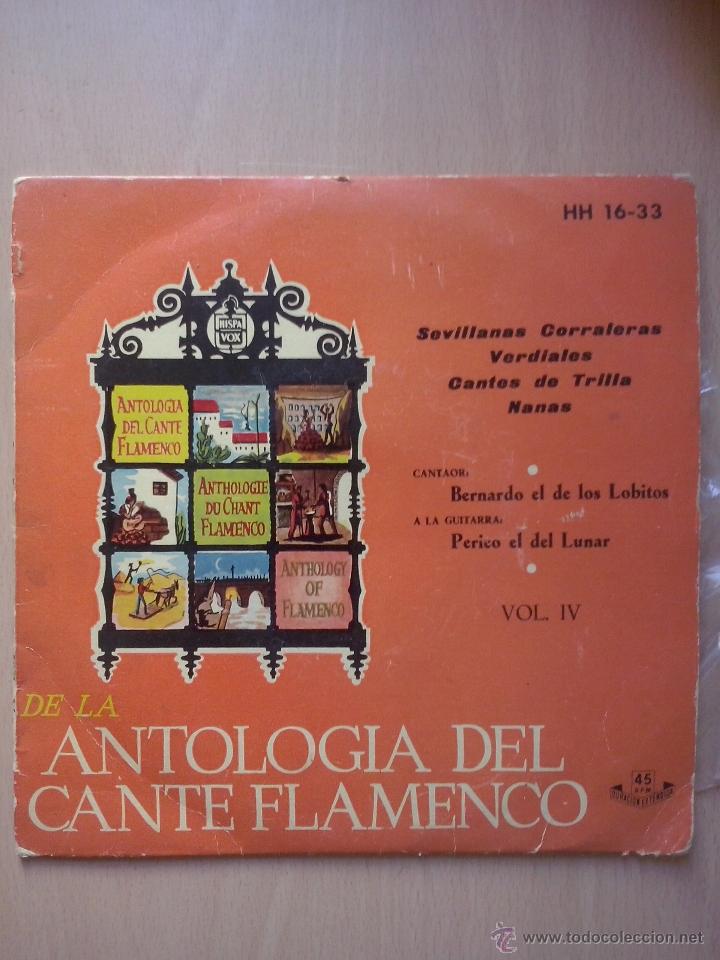 Antologia Del Cante Flamenco Vol Iv Bernardo D Comprar Discos Ep