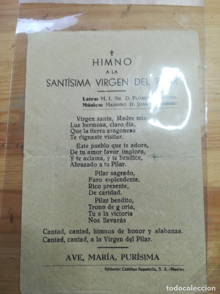 Himno A La Santisima Virgen Del Pilar Comprar En Todocoleccion