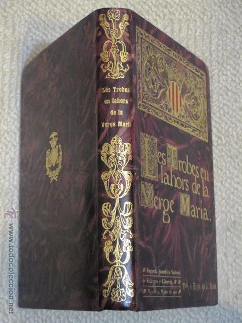 Libros antiguos: Facsímil del primer libro impreso en España. Encuadernación lujo Valencia Salamanca 1911 (ver fotos) - Foto 2 - 43488847