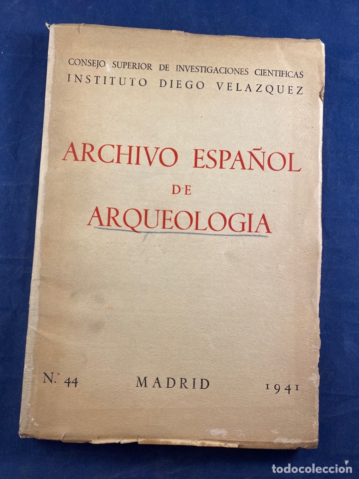 Archivo Espa Ol De Arqueologia Vendido En Subasta