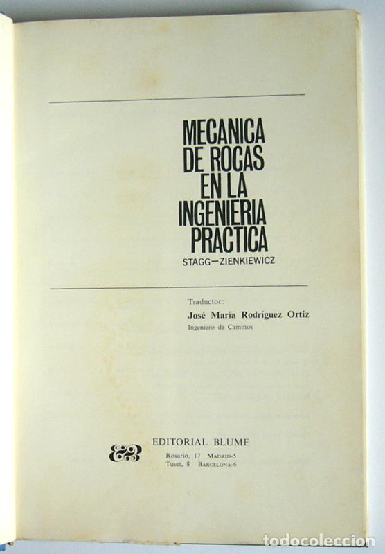 Mecanica De Rocas En La Ingenieria Practica S Comprar Libros De