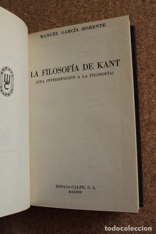 La Filosof A De Kant Una Introducci N A La Fil Vendido En Venta