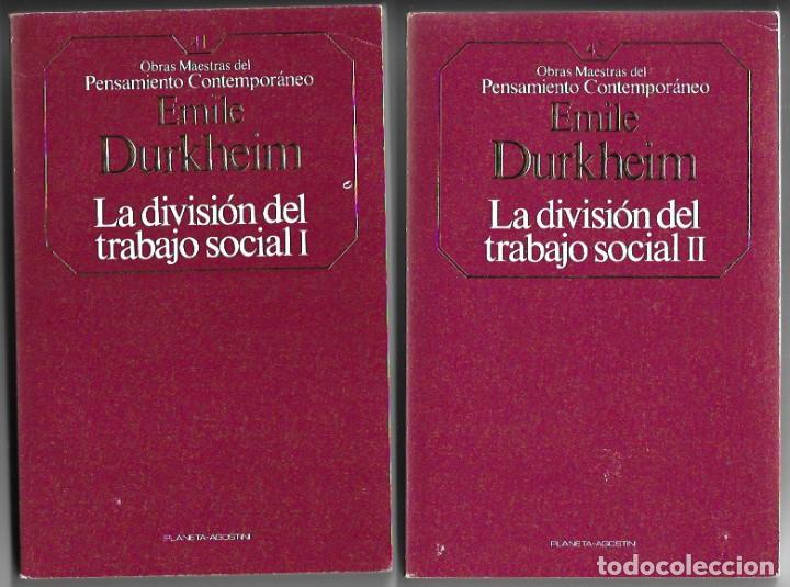 Mile Durkheim La Divisi N Del Trabajo Social Comprar Libros De