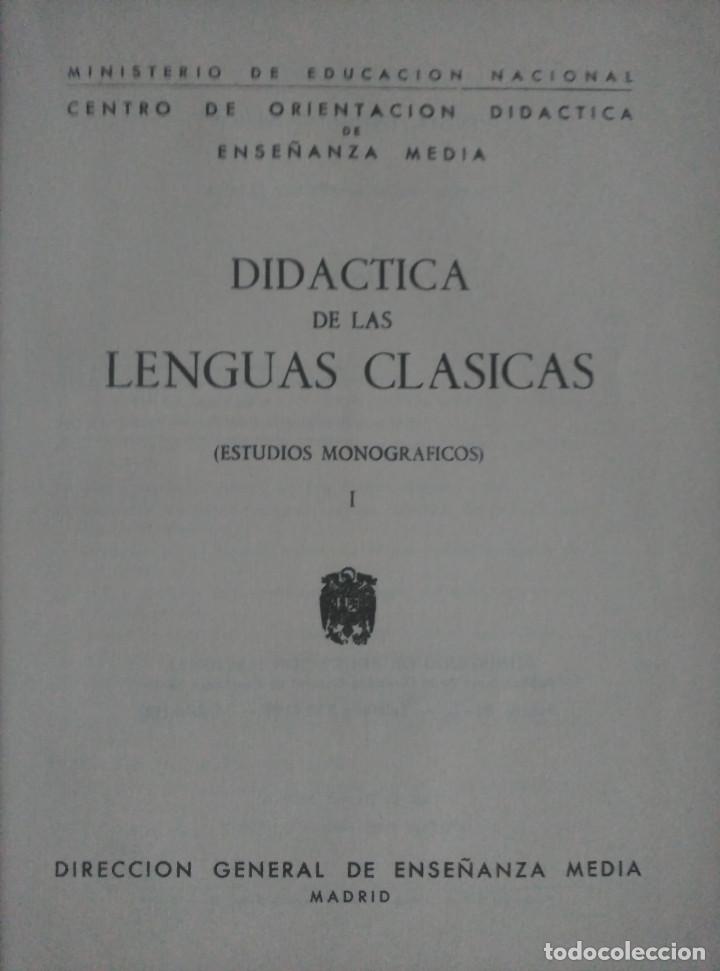 didáctica de lenguas clásicas estudios 1966 Comprar Libros de texto