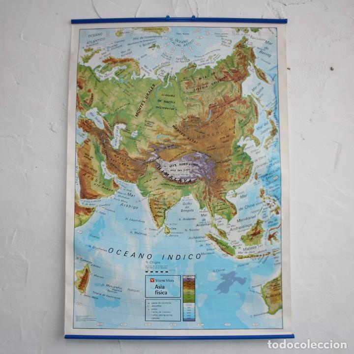 Mapa Escolar Doble Cara Asia F Sico Y Pol Tico Comprar Mapas