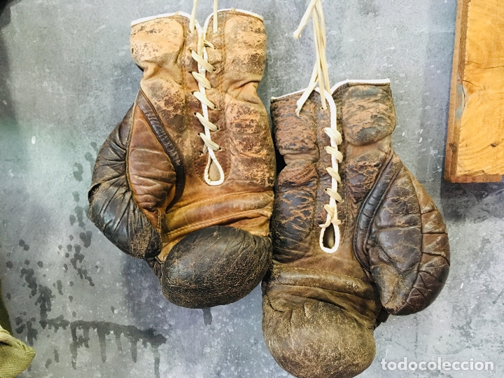 Antiguos guantes de boxeo profesional años 50 d Vendido en Venta