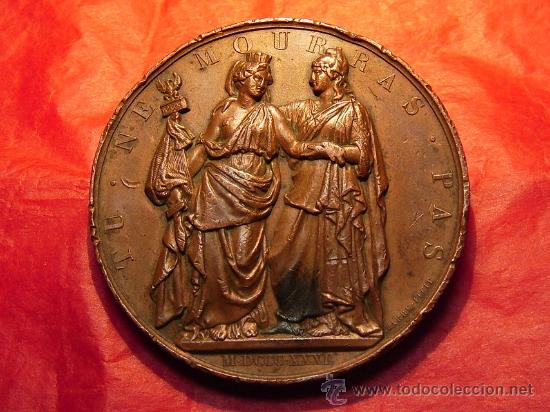 Medallas históricas: medalla Francia apoya a Polonia 1831 - Foto 1 - 21794294