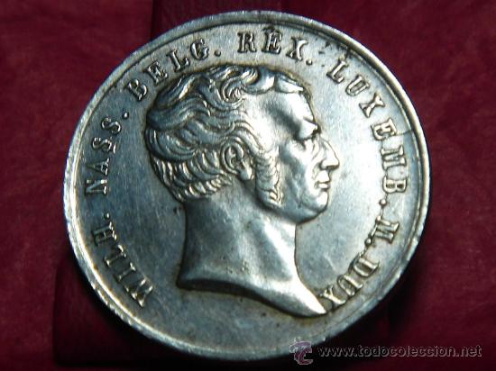 Medallas históricas: medalla de Guillermo de Nassau,año 1840,plata - Foto 1 - 21871466