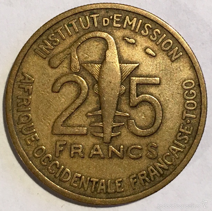 Francos Frica Occidental Francesa Comprar Monedas Antiguas