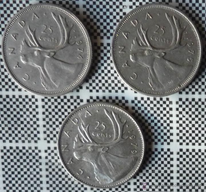 Lote De Tres Monedas De Canada De Cents A O Vendido En Venta