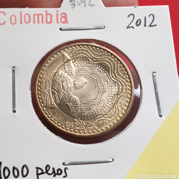 Colombia Pesos Tortuga Bimetalica Vendido En Venta