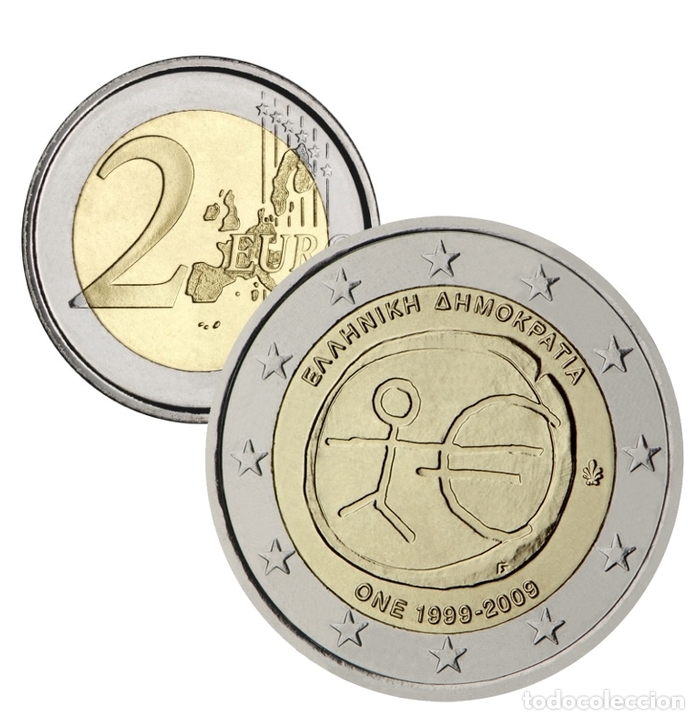 Moneda 2 euros conmemorativos grecia 2009 10º Vendido en Venta