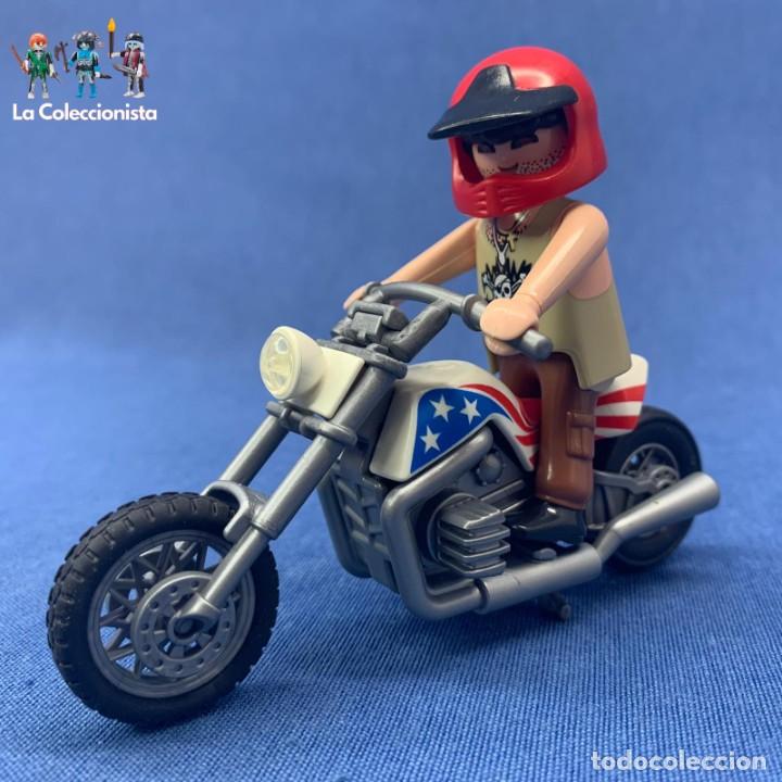 Playmobil Moto Chopper Piloto Moto Ref Vendido En Venta