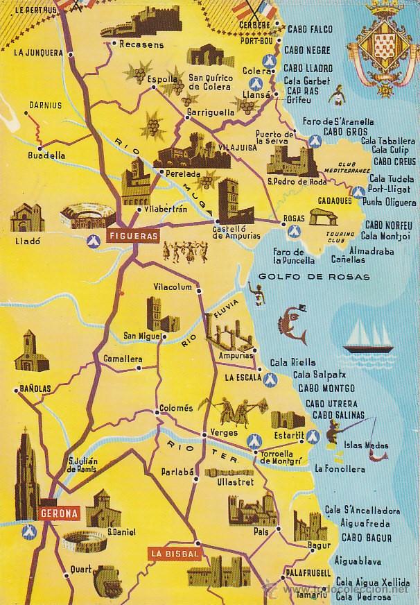 Resultado de imagen de mapa turistico de cataluña