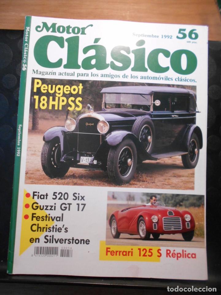 Revista Coche Motor Clasico 56 Peugeot 18 Hp Ss Comprar Revistas