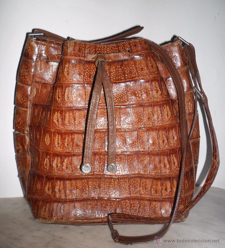 Bolso Vintage Piel De Cocodrilo Franco Parmeg Vendido En Venta