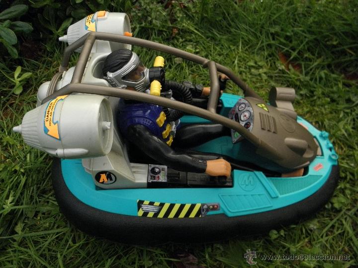 Action Man: Antiguo set de mu&ntilde;eco Action Man y su Hydro Jet Hovercraft de Hasbro - Foto 1