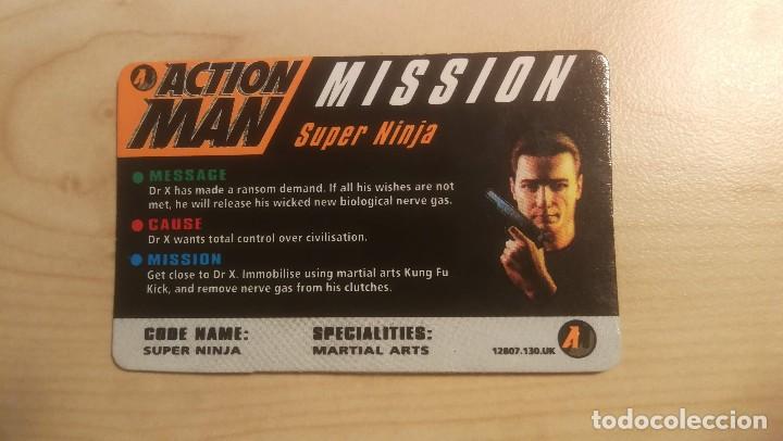 Action Man: ACTION MAN_TARJETA MISSION SUPER NINJA_NUEVA!!! - Foto 1