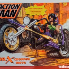 Action man: MOTO CHOPPER DR.X ACTION MAN,CON LANZADOR MISILES.HASBRO 1997.CAJA SIN ABRIR.