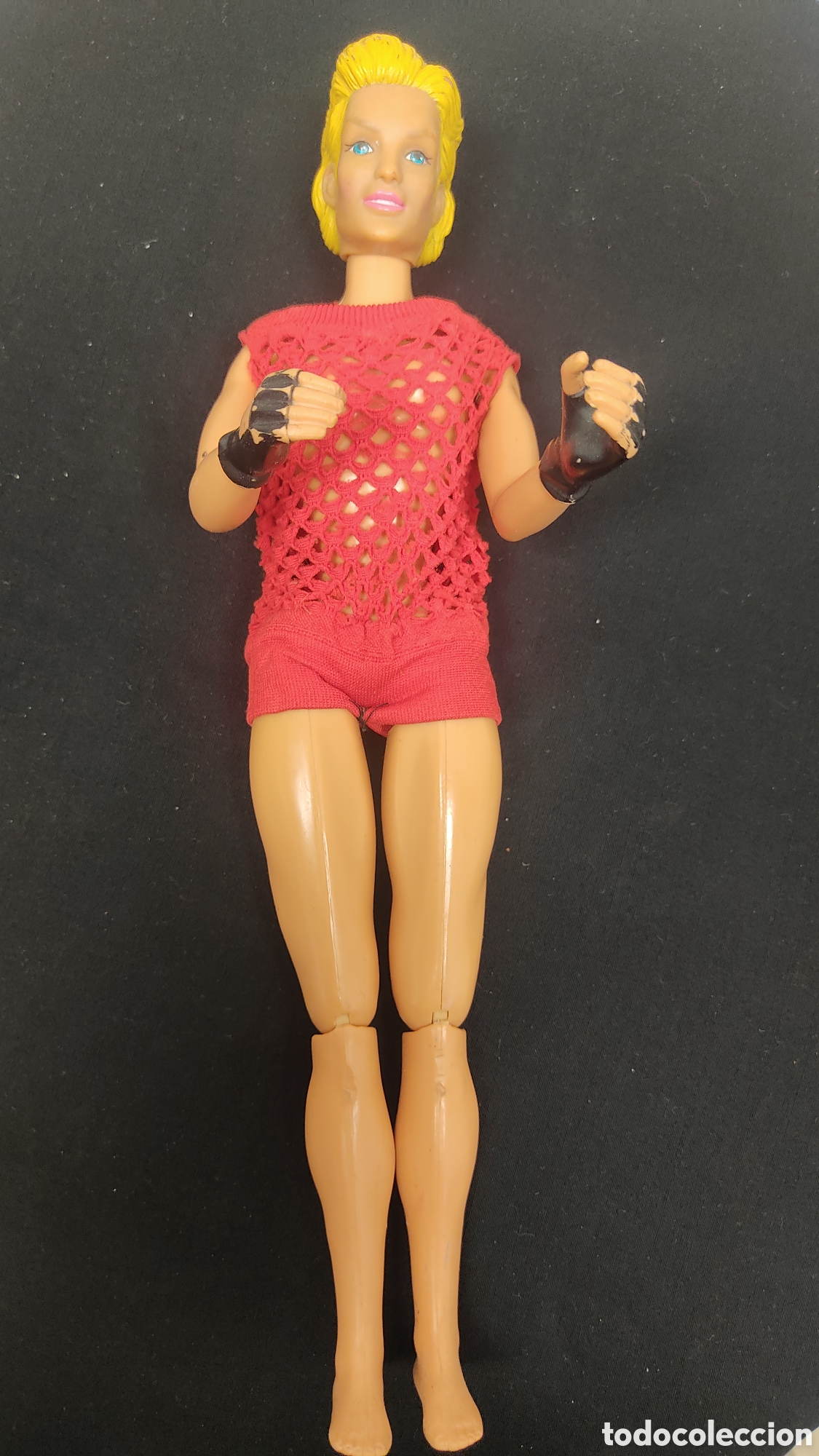 Action Man: Mu&ntilde;eca hasbro 1996 intercontinental inc. Acciona la pierna con bot&oacute;n y da patada. 29 cms. - Foto 1