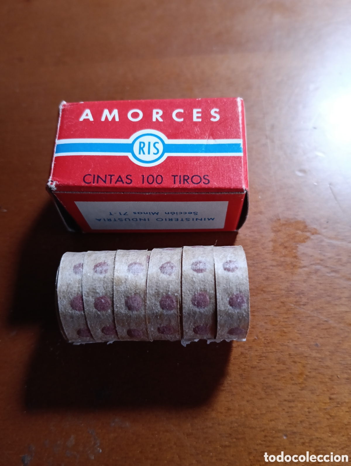 Action Man: CAJITA CON 6 ROLLOS EN CINTAS DE 100 TIROS AMORCES RIS - Foto 1