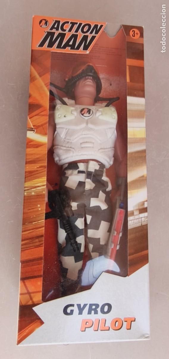 Action man: Action Man. Gyro Pilot. Piloto. Hasbro. Fabricado en China. 1997. En su caja.