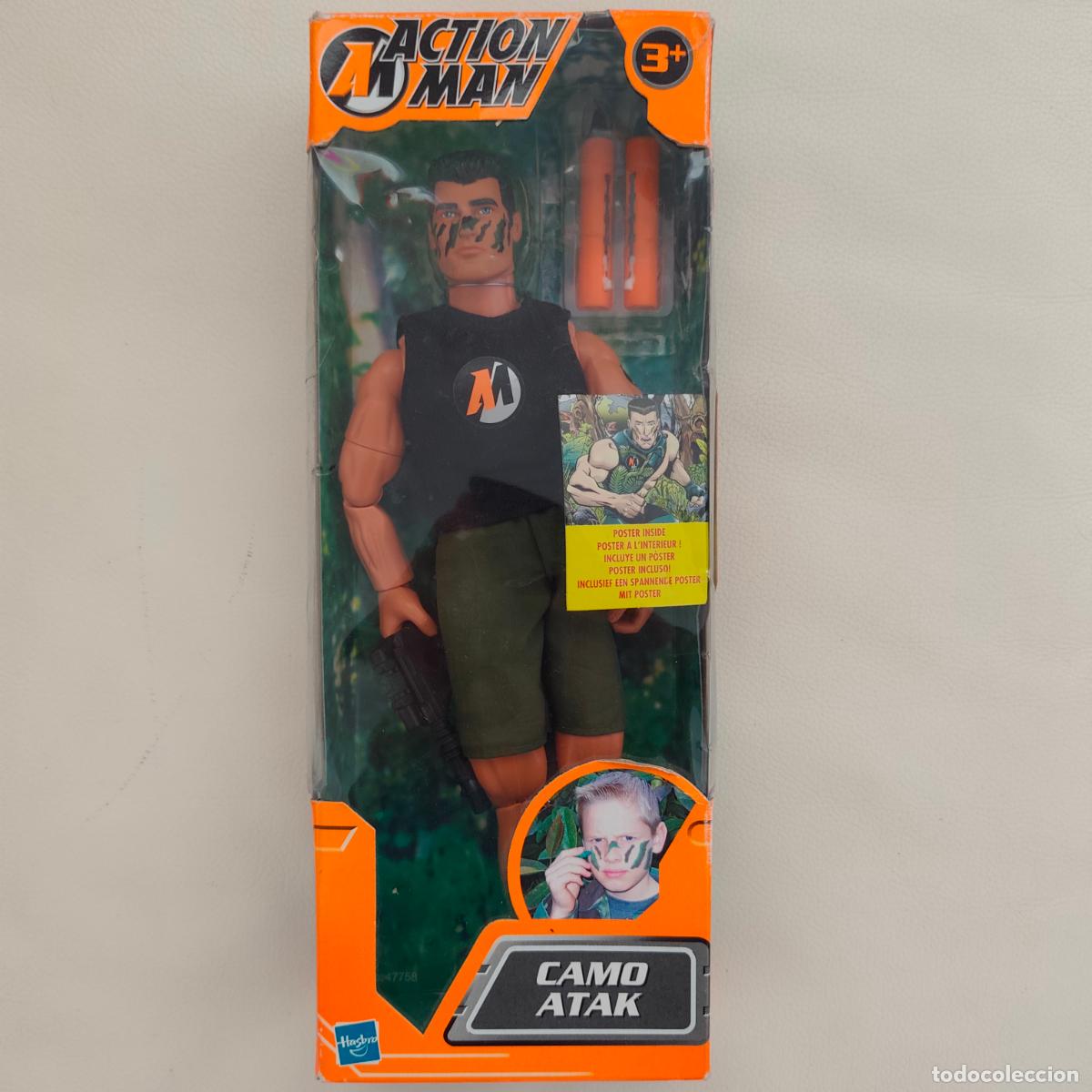 Action man: Action Man - &rdquo;Camo Atak&rdquo; - De colecci&oacute;n 2002 - Hasbro - En caja