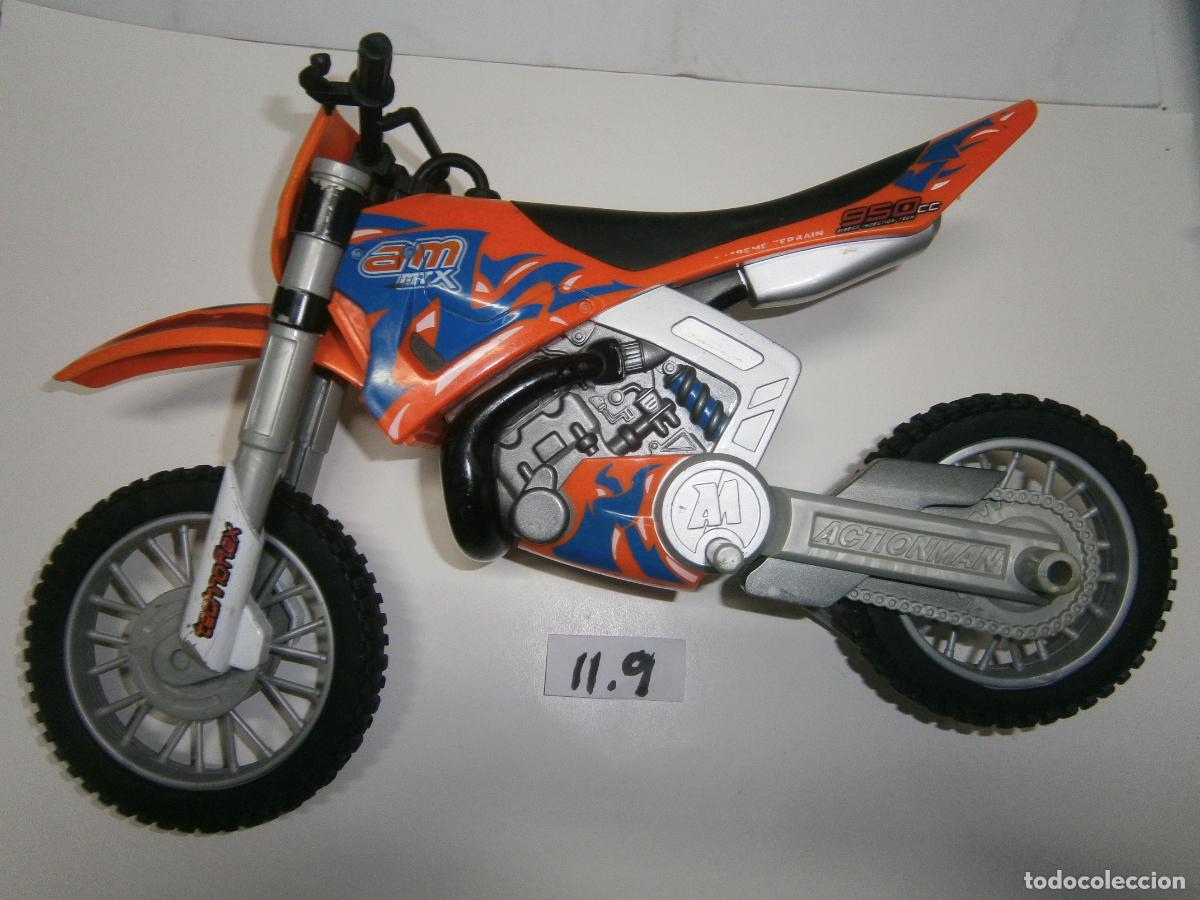 Action man: ANTIGUA MOTO CROSS MTX PARA FIGURA ACTION MAN O SIMILAR CON SONIDO DE MOTO GRAN TAMA&Ntilde;O