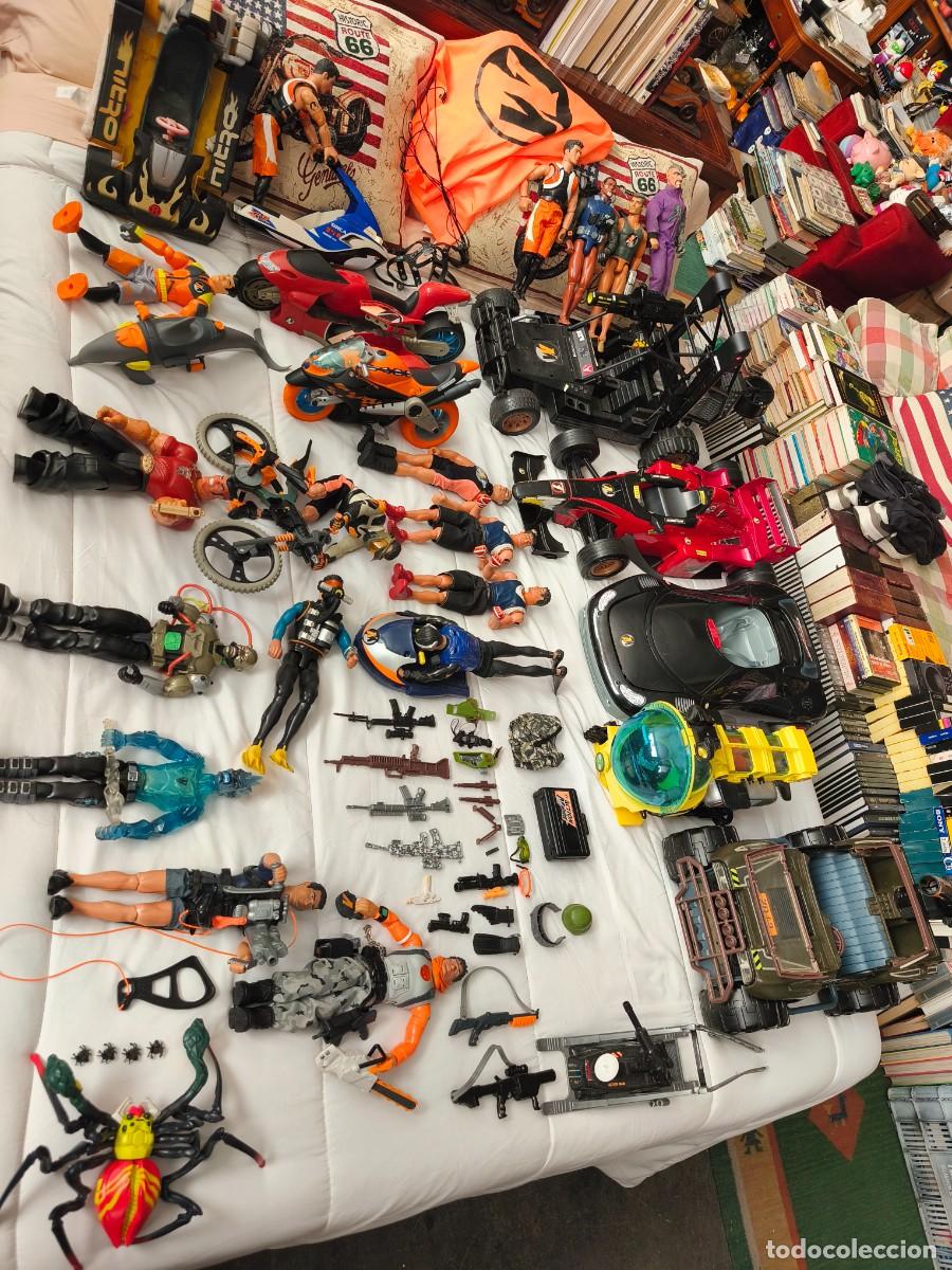 Action man: Action Man. ActionMan . Enorme lote 78, piezas veh&iacute;culos, naves, mu&ntilde;ecos y accesorios. Todo original